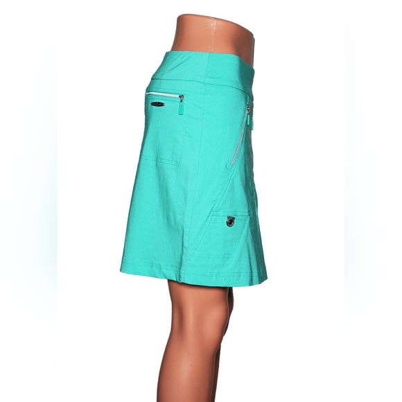 Jamie Sadock Pull-On Golf Skort - Aquamarine - Size 4. - Picture 3 of 7